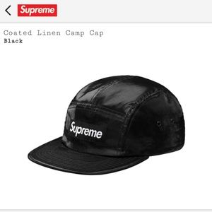 Coated Linen Camp Cap